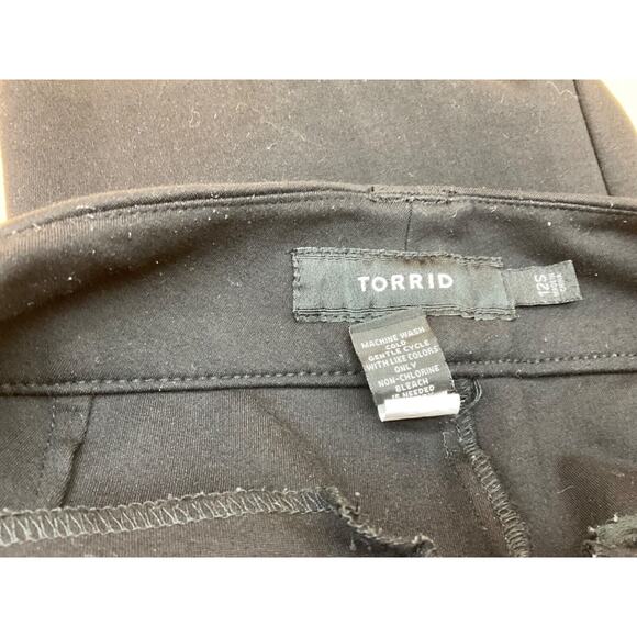 Torrid Black Dress Pants 12S 35"W 30"L 10" Rise Stretchy Comfort - Picture 6 of 6